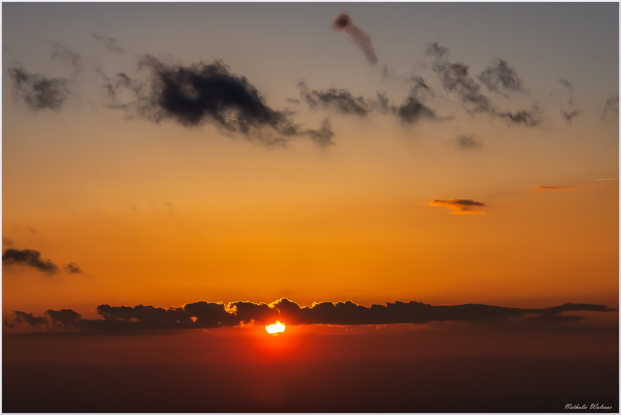 paysage de Belledonne au soleil couchant